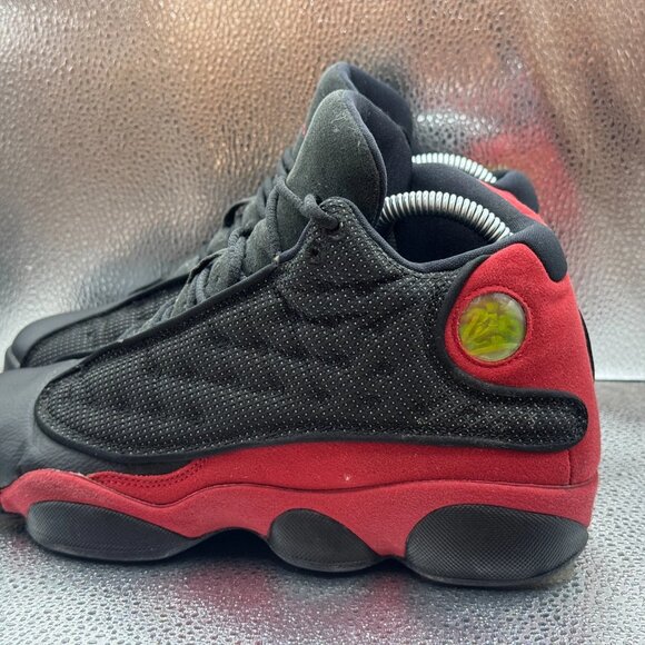 Size 7Y Air Jordan 13 Retro Kids Bred 2017 Black True Red Shoes 414574-004 - Picture 6 of 10